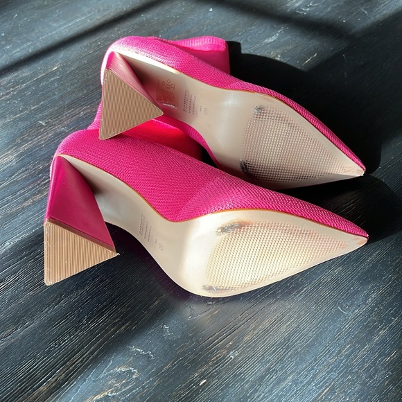 SCHUTZ Marila Knit Hot Pink Boots - Picture 5 of 12